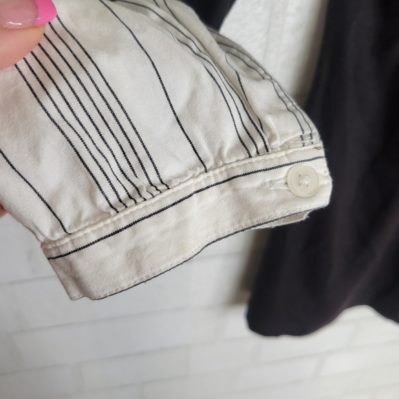 Style & Co Black White Undershirt Sweatshirt - Picture 4 of 4